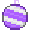 Purple and white ornament